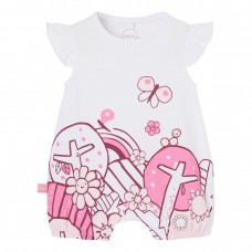 BOBOLI βρεφικό φορμάκι κορίτσι 133085-1100 λευκό